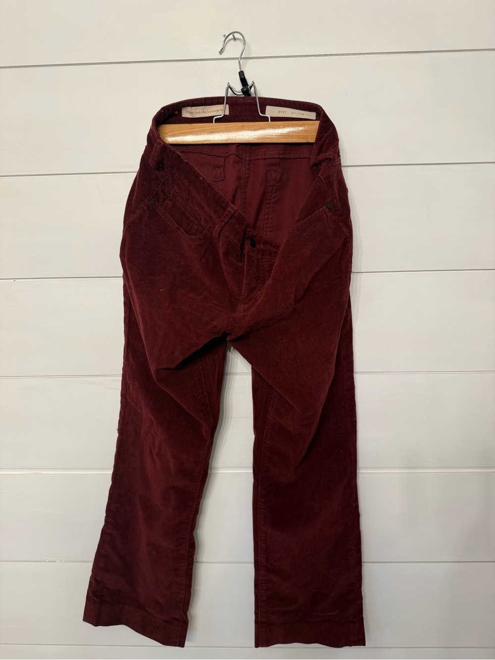 Anthropologie Women's Corduroy Pants in Burgundy